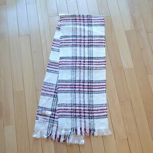 NWT Chico's Plaid Soft Scarf with Fringe